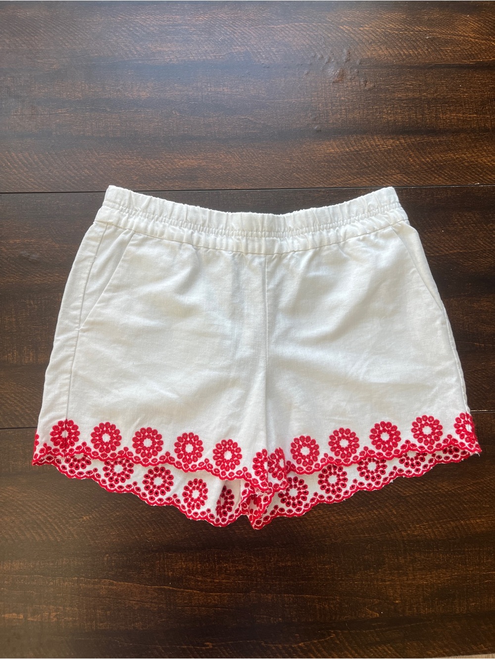J Crew Floral Embroidered Shorts